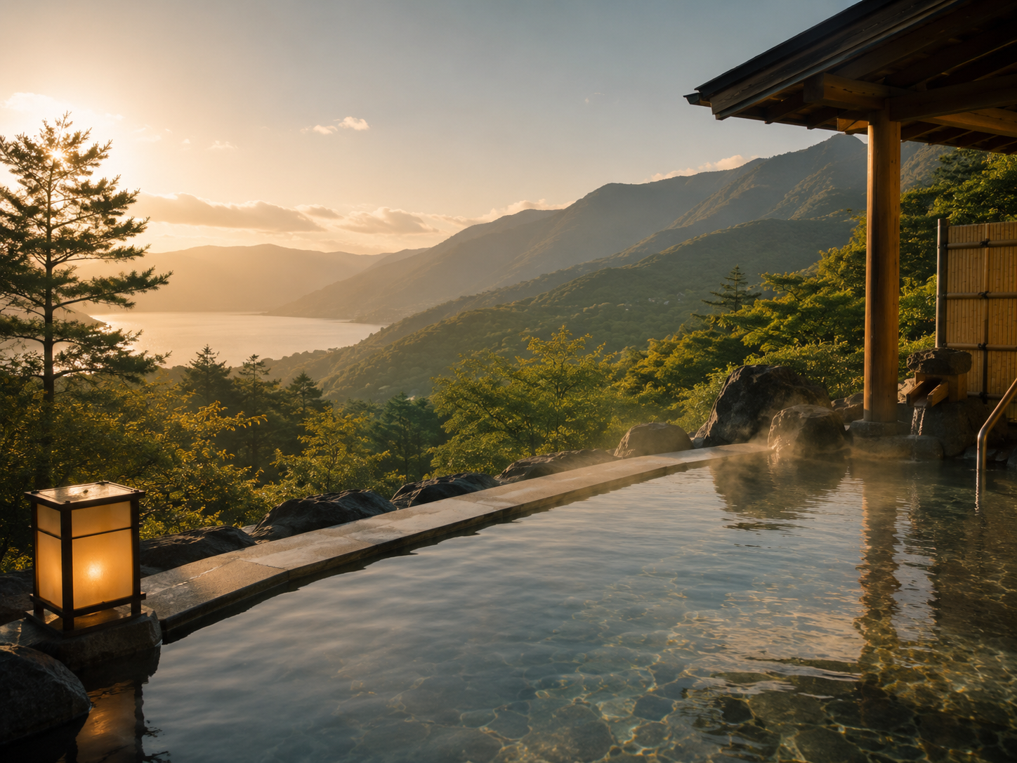 箱根の温泉風景