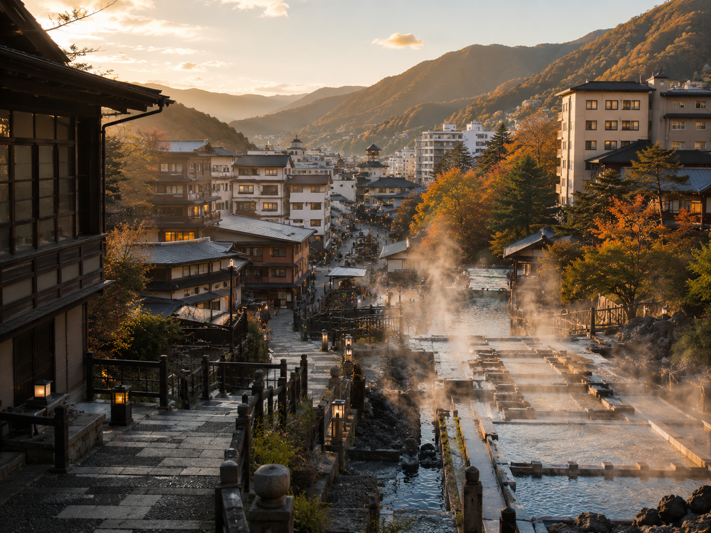 草津・伊香保の温泉風景
